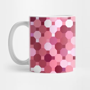 Shades of Peach Pink Hexagons Mug